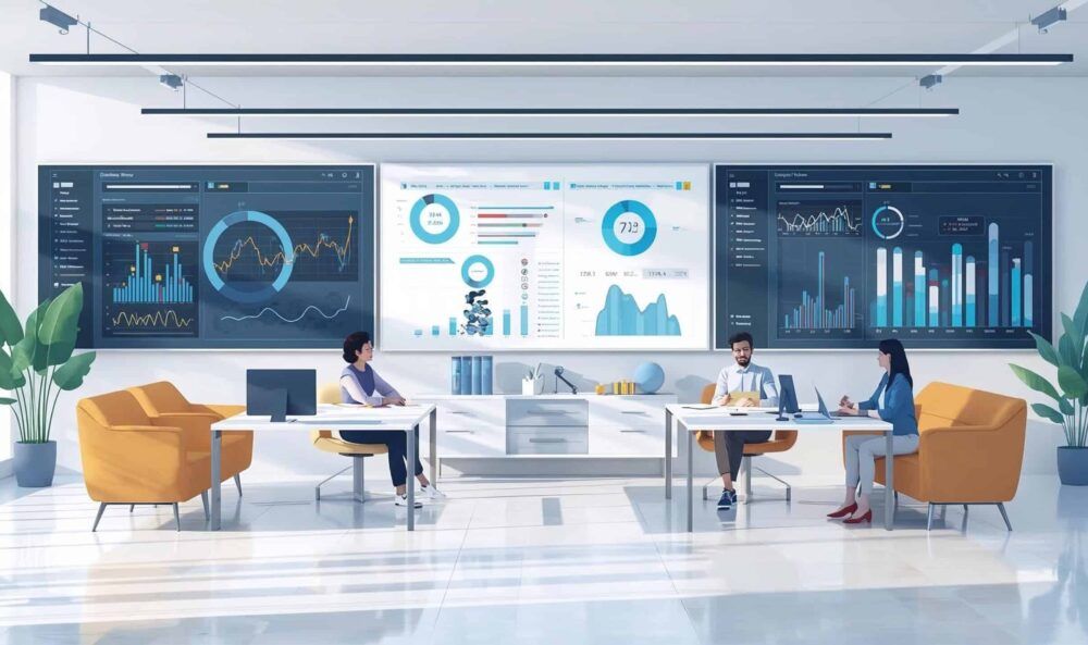 Automatización de procesos mediante IA en empresas modernas.